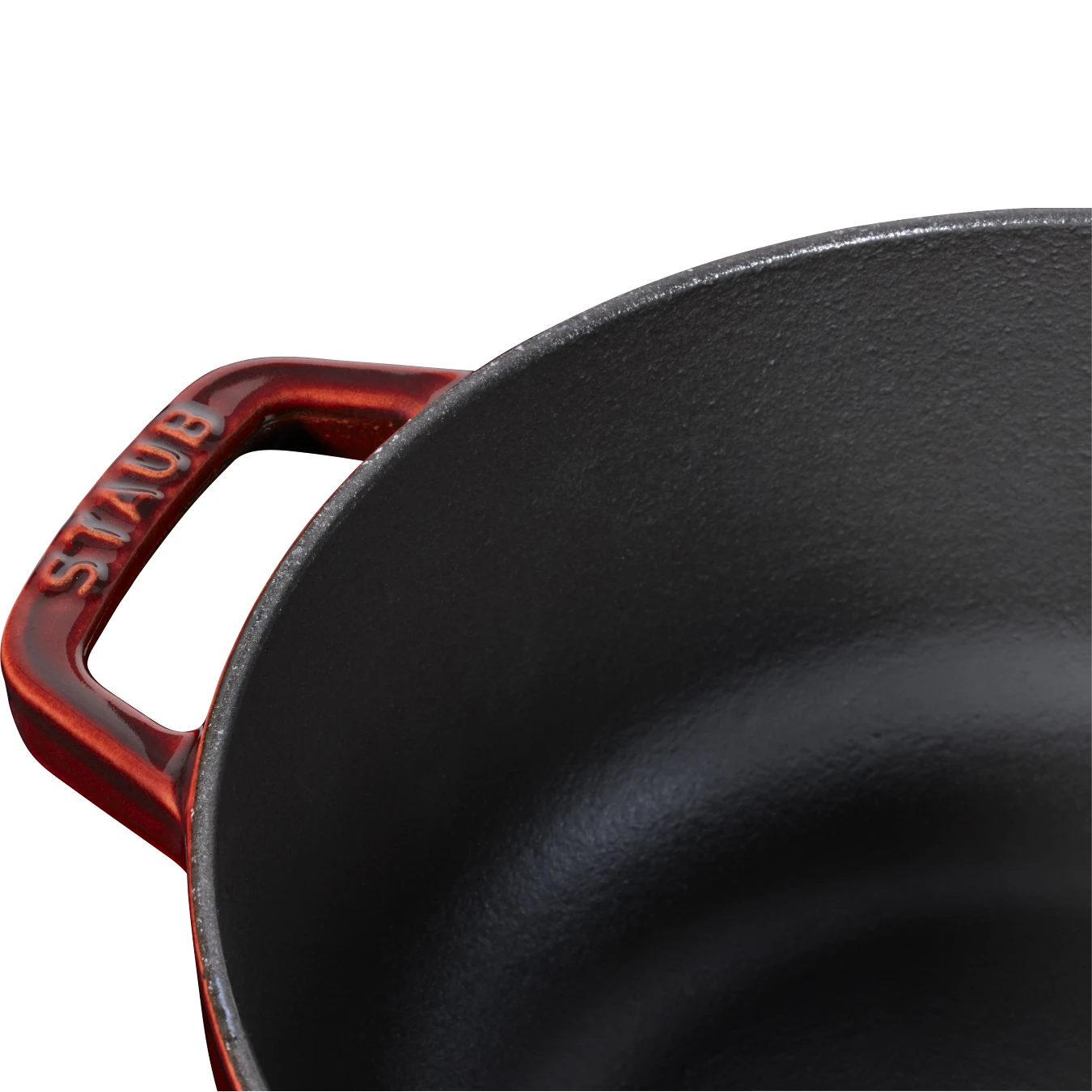 Кокот чугунный STAUB "Петух", 24 см, 3,6 л, гранатовый - фото 2