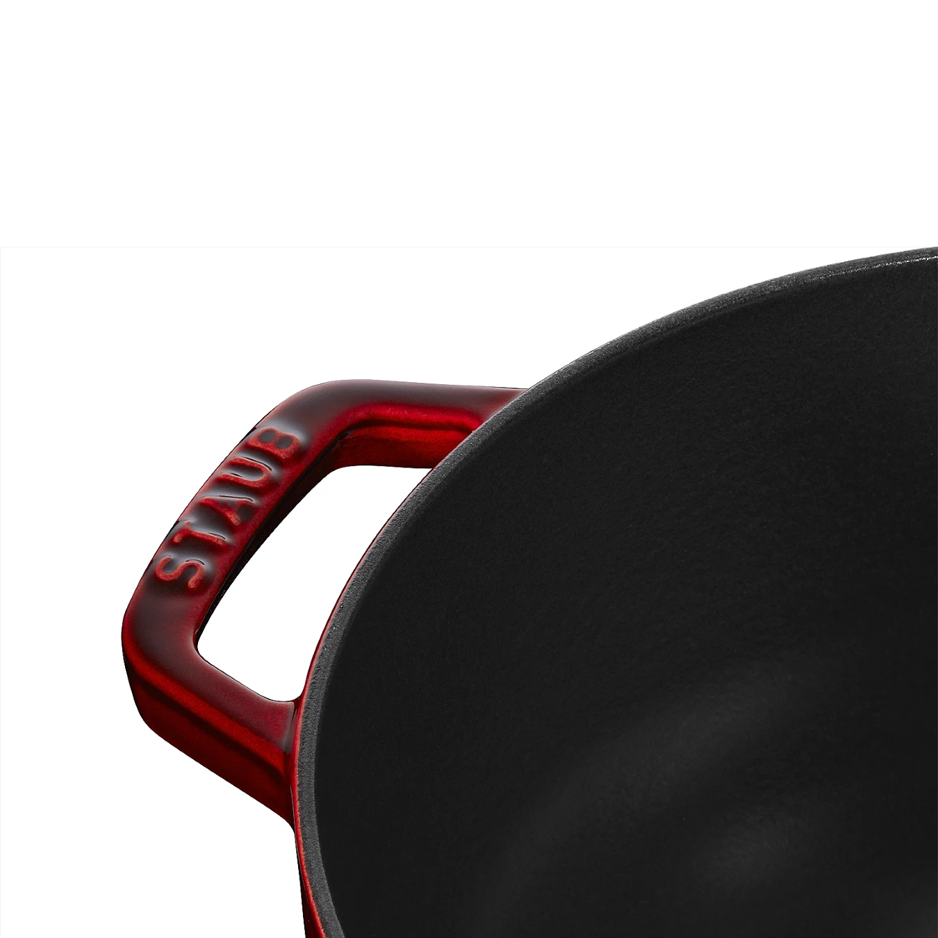 Кокот чугунный STAUB "Лилия", 26 см, 4.9 л, гранатовый - фото 6