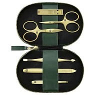 Маникюрный набор 6 пр., экокожа, зеленый ZWILLING Beauty Premium Gold