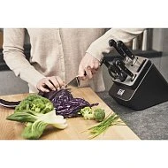 Набор ножей в подставке с заточкой ZWILLING Professional “S”, 7 пр., антрацитовый