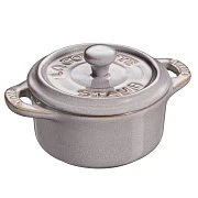 Мини-кокот керамический STAUB, круглый, 10 см, античный серый