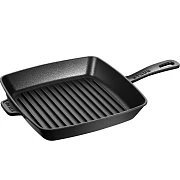 Сковорода-гриль чугунная STAUB, квадратная, 26 см, черная