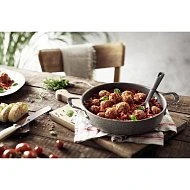 Сковорода глубокая Salina 28 см с крышкой