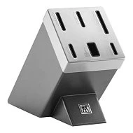 Набор ножей в подставке с заточкой ZWILLING Gourmet, серый, 7 пр.