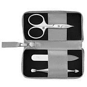 Маникюрный набор ZWILLING Beauty Premium, экокожа, серый, 3 пр.