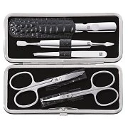 Маникюрный набор ZWILLING Beauty Classic, черный, отделка "крокодил", 5 пр.