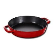 Сковорода чугунная STAUB, круглая, 26 см, вишневая