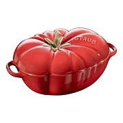 Кокот керамический STAUB, форма "Помидор", вишневый, 19 см