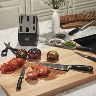 Набор ножей в подставке с заточкой ZWILLING Four Star, антрацитовый, 7 пр.