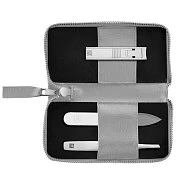 Маникюрный набор ZWILLING Beauty Premium, экокожа, серый, 3 пр.