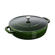 Сотейник с чугунной крышкой STAUB, 28 см, 3.7 л., базилик