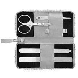 Маникюрный набор 5 пр., экокожа, серый ZWILLING Beauty Premium