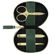 Маникюрный набор ZWILLING Beauty Premium, экокожа, зеленый, 3 пр.