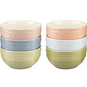 Набор керамических мисок STAUB, 14 см, 6 шт., разноцветные