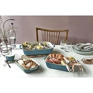 Форма для запекания, прямоугольная 20х16 см, античный бирюзовый