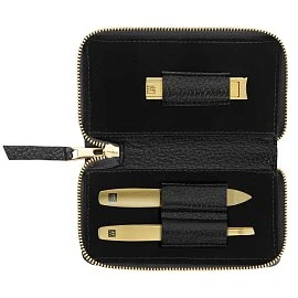 Маникюрный набор 3 пр. TWINOX Gold черный
