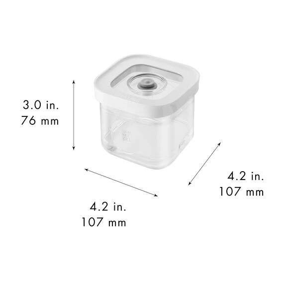 Контейнер пластиковый ZWILLING Cube для вакуумного хранения, прозрачный, S, 320 мл